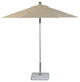 9' Round Double Pulley Commercial Contract Umbrella, Silver, Antique Beige
