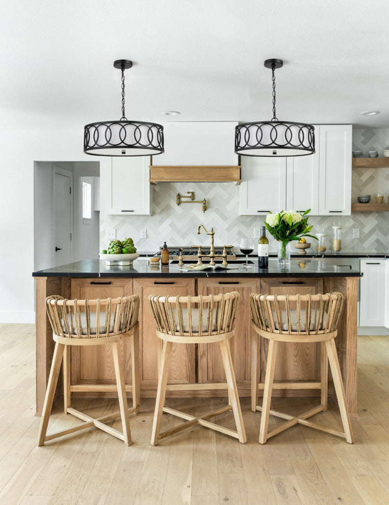 Libby Langdon for Crystorama Graham 6-Light Matte Black Chandelier