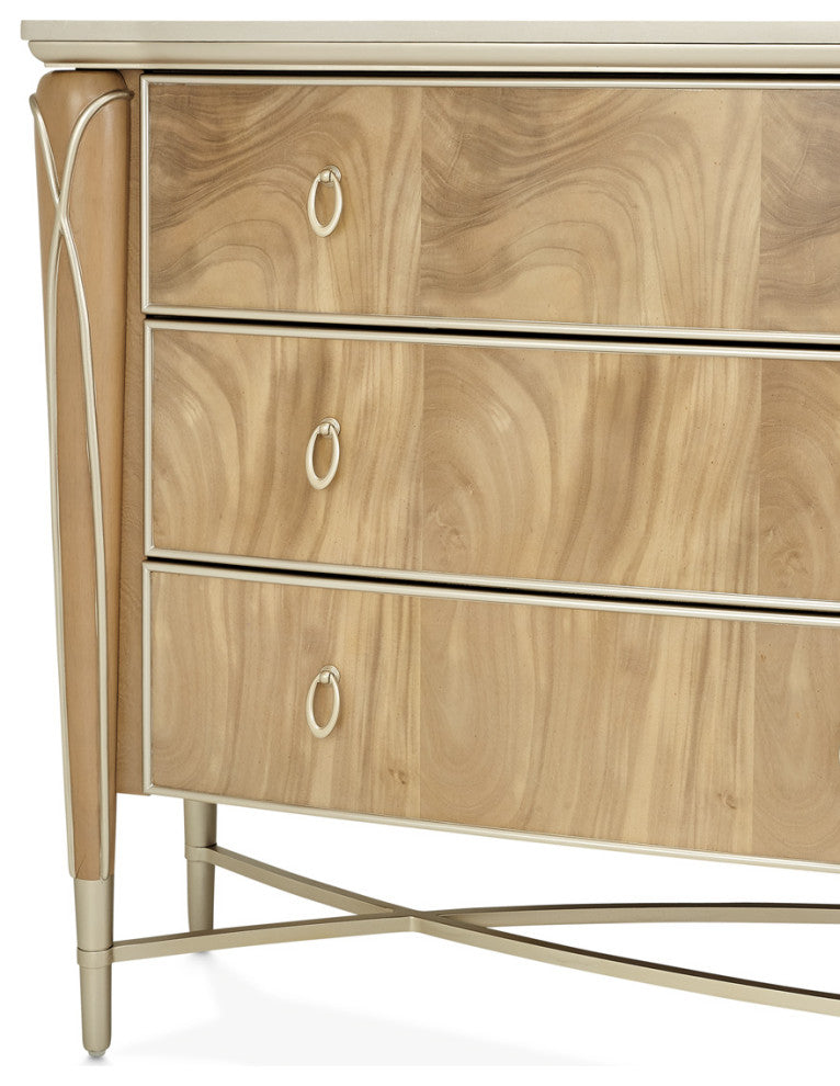 AICO Furniture Villa Cherie 7 Piece King Bedroom Set