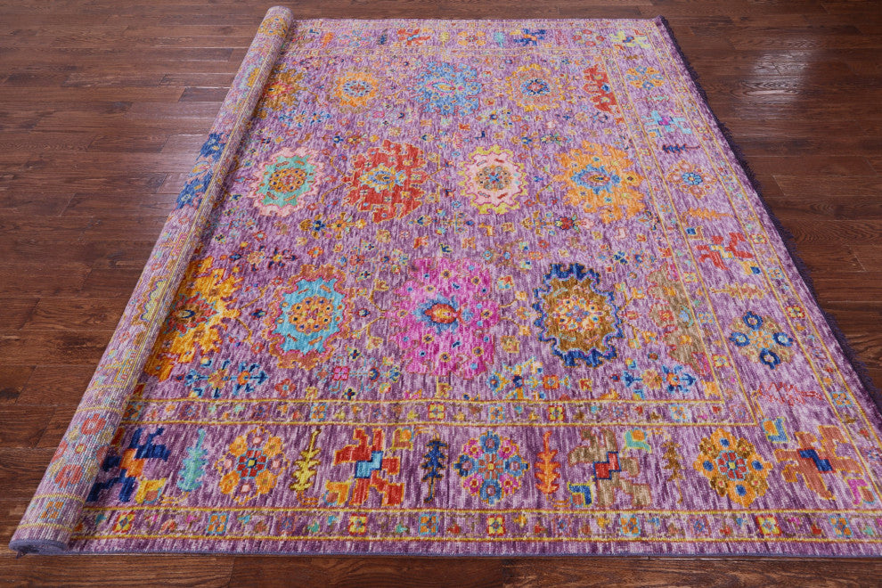 9' Square Turkish Oushak Handmade Wool Rug - Q16078