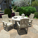 Springville 5-Piece Round Dining Set, Weathered Acorn, Whitewash