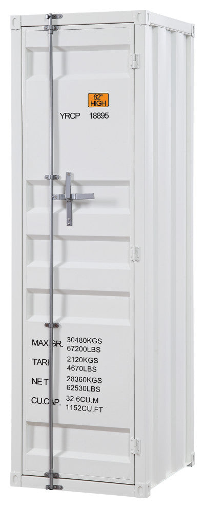 ACME Cargo Wardrobe With 1 Door, White