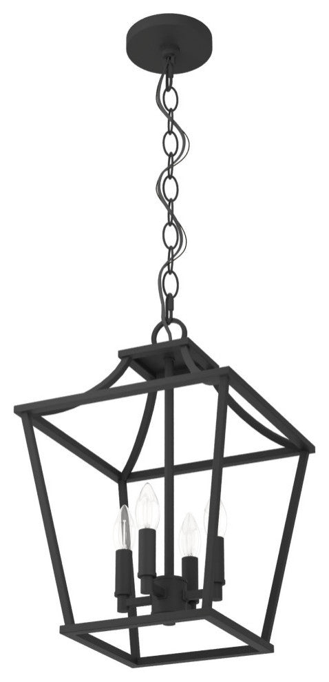 Hunter 12" Laurel Ridge Natural Iron 4-Light Pendant Ceiling Light