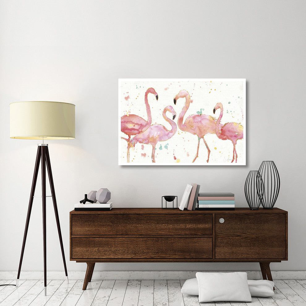 "Flamingo Fever I" Digital Paper Print by Anne Tavoletti, 50"x34"