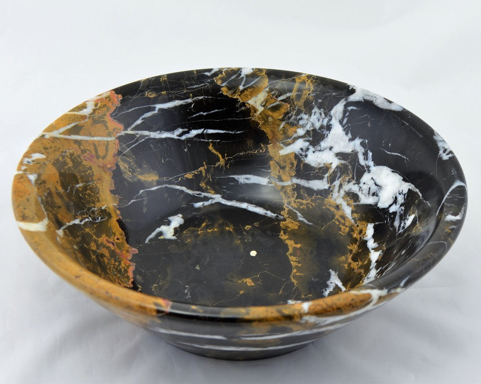 Nature Home Decor BW5MA Michelangelo Marble 9-inch Decorative Bowl