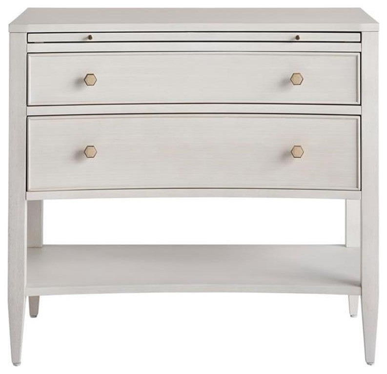 Miranda Kerr by Universal Furniture Chelsea Wood Nightstand, White