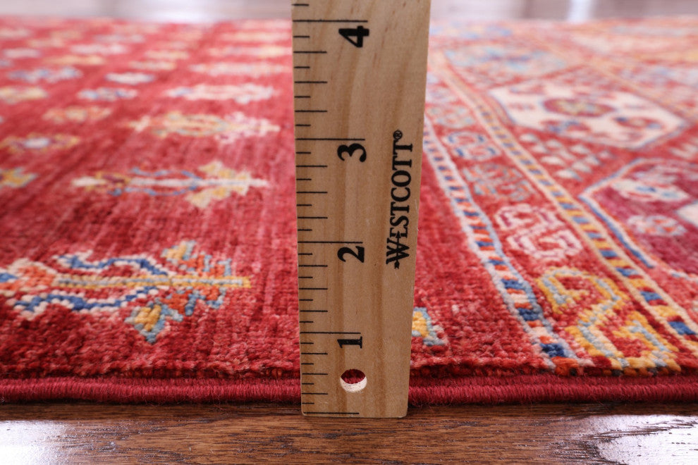 Runner Khorjin Super Kazak Hand Knotted Rug 2' 7" X 6' 9" Q5849