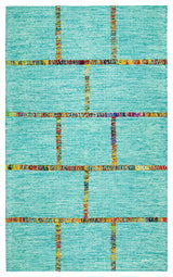 Aditi Flat-Woven Area Rug, Blue, 8'x10'