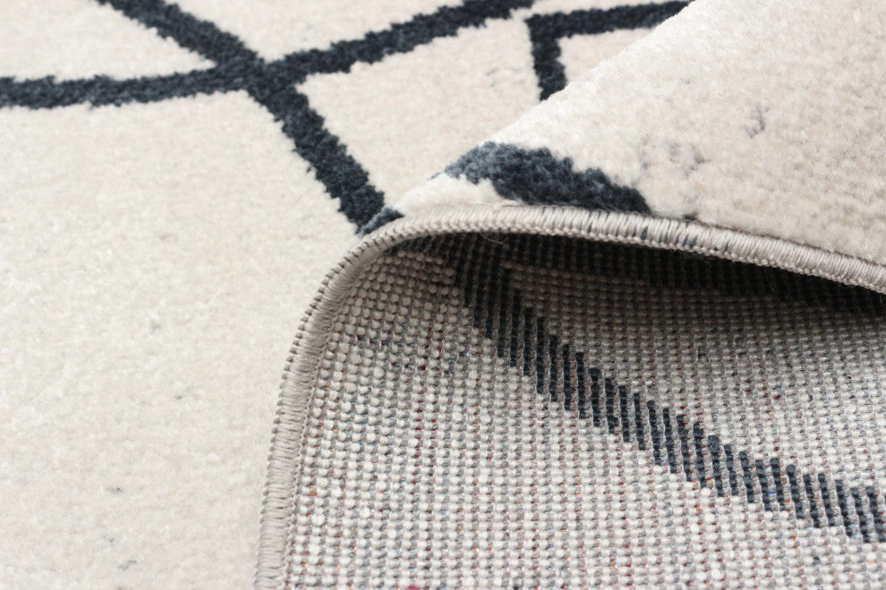Aqua Terali Area Rug, Ivory, 8'x10'
