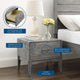 Platform Bed Chest Nightstand Set, Full Size, Wood, Gray, Modern Room