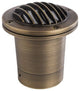 In Ground Well Light Louvered Solid Brass, Natural Bronze Finish