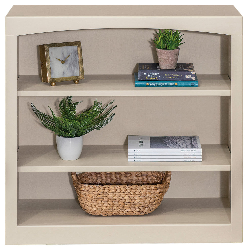 Solid Wood Bookcase, 30"x30", Sand Dollar