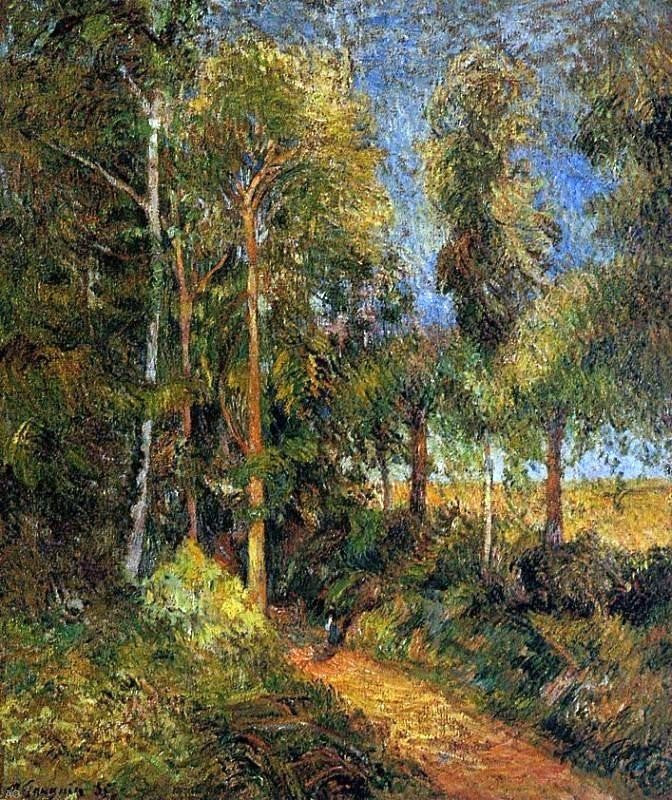 Paul Gauguin Lane through the Beaches Wall Decal