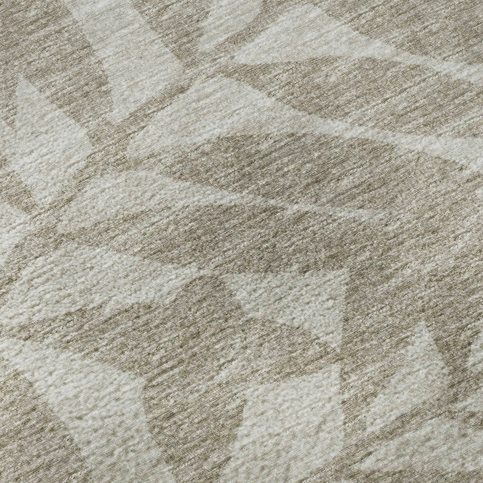 Addison Premium Washable Mayfield AMF111 Neutral 8' x 8' Round Rug