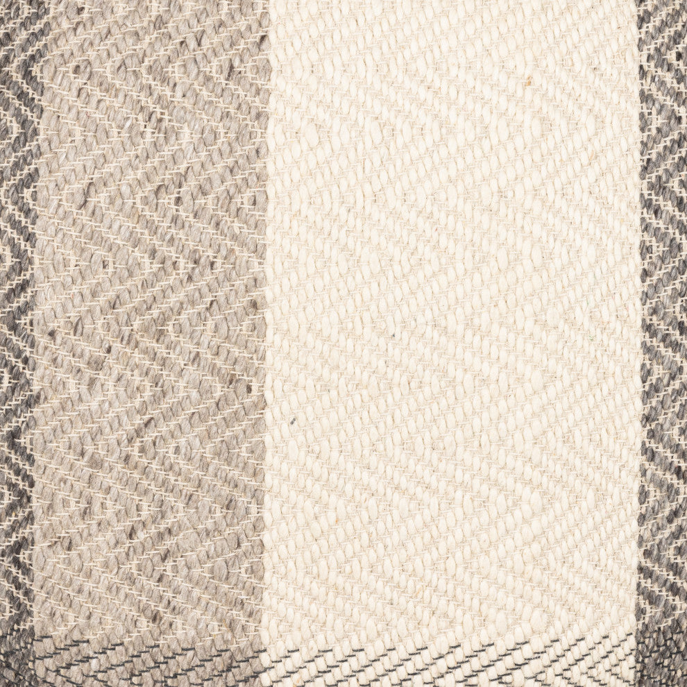 Color Block Floor Cushion-Brown, Cream