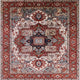 Ahgly Company Indoor Square Mid-Century Modern Area Rugs, 3' Square