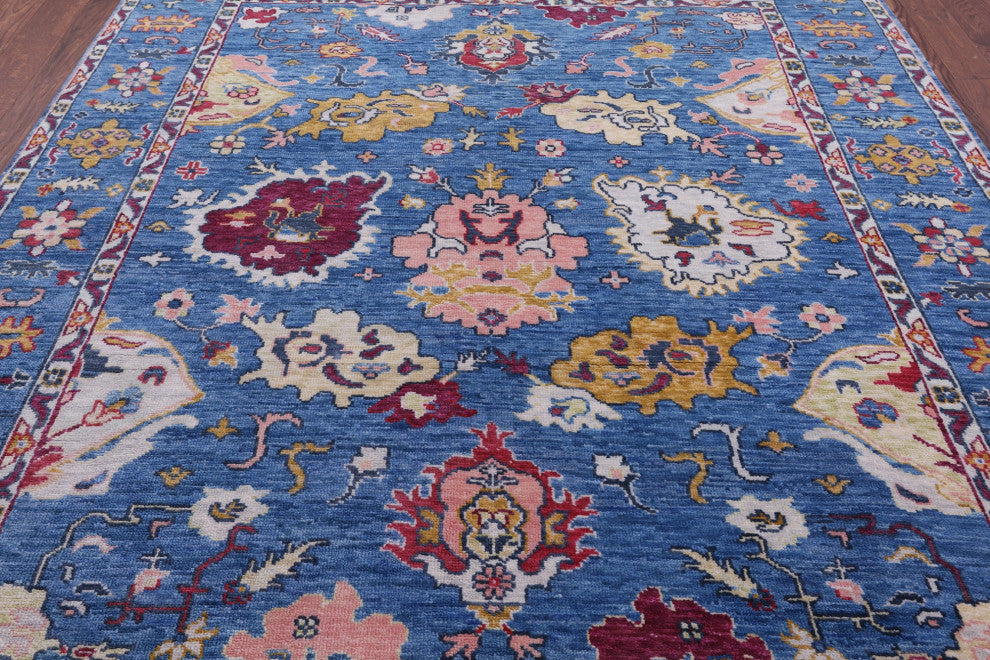 7' 11" X 9' 11" Turkish Oushak Handmade Wool Rug - Q13369