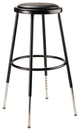 NPS 25"-33" Height Adjustable Heavy Duty Vinyl Padded Steel Stool, Black