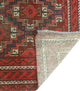 Vintage Distressed Andre Navy/Burgundy Runner, 4'2x7'9