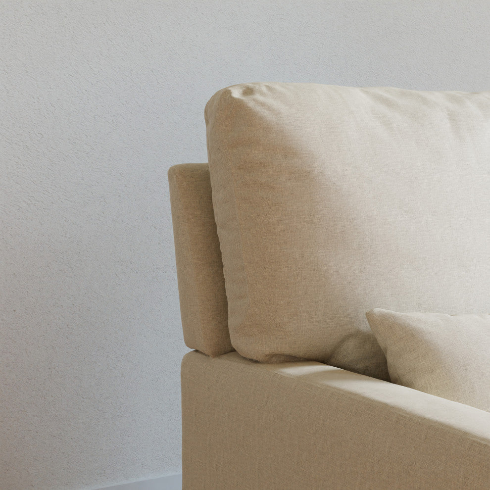 Crawford Pillowback Chair and a Half Comfort Swivel Glider, Performance Cream Eco-Weave