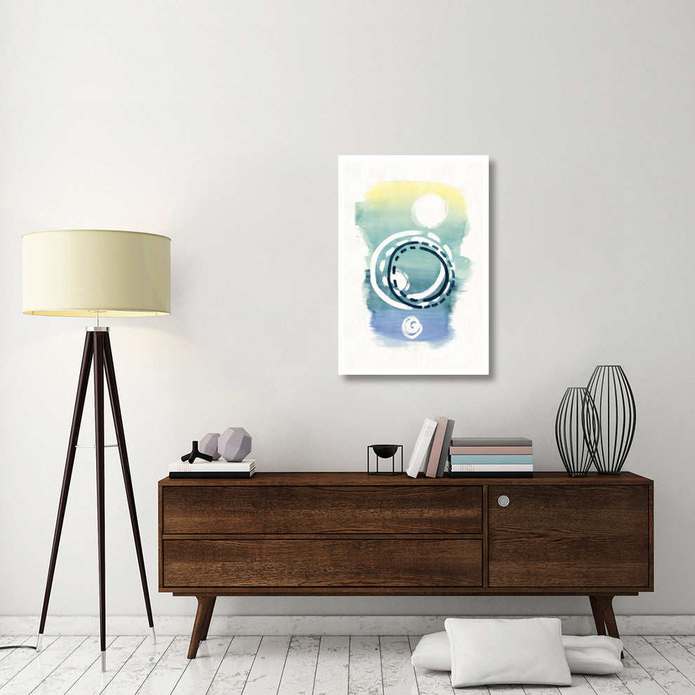 "Offset Shapes Circle" Digital Paper Print by Elyse DeNeige, 26"x38"