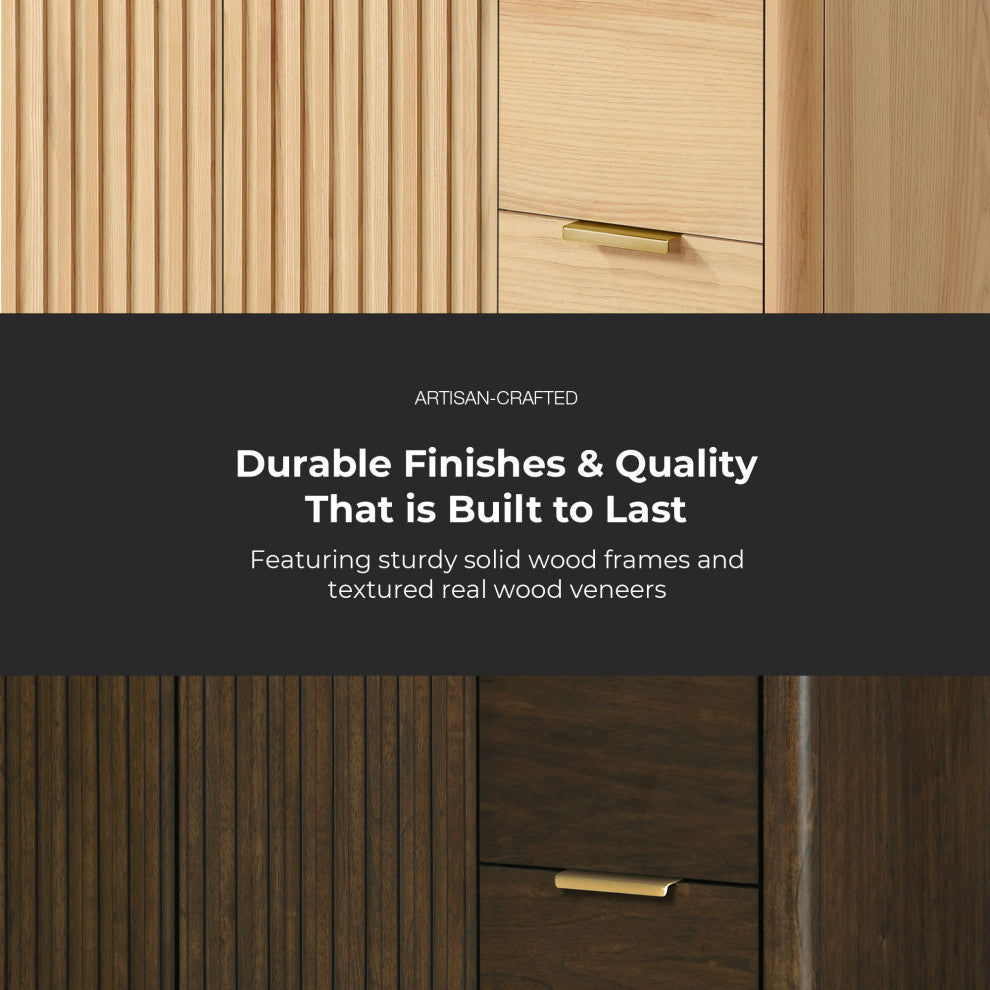 OVE Decors Gabi Single Sink Bathroom Vanity, Dark Walnut, 42", Single Sink