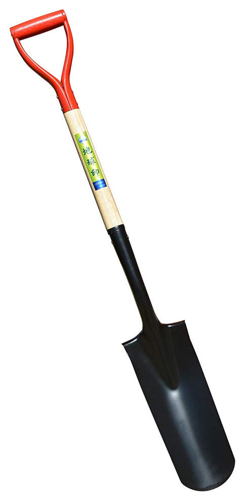 Irrigation Spade With Wood Handle, Spade Is 14.5", Overall Length 43.5"