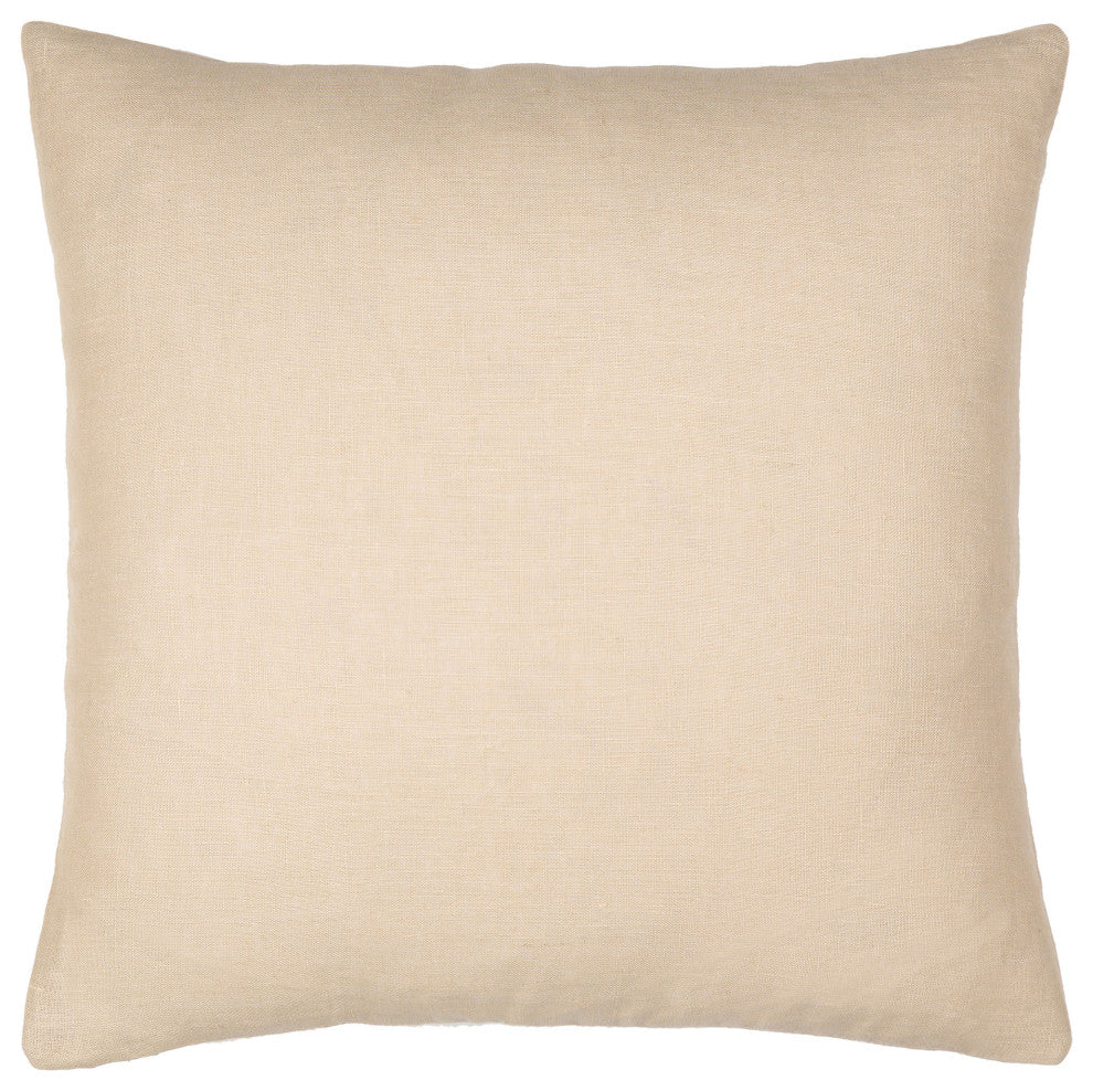 Surya Linen Solid Lsl-004 Pillow Shell With Polyester Insert 18"H X 18"W