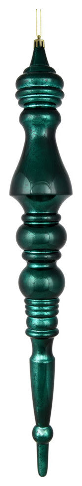 Vickerman N190962D 20" Sea Blue Mercury Finial, Pack of 2