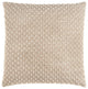 Surya Valin Oatmeal Pillow Shell With Polyester Insert 18"H X 18"W