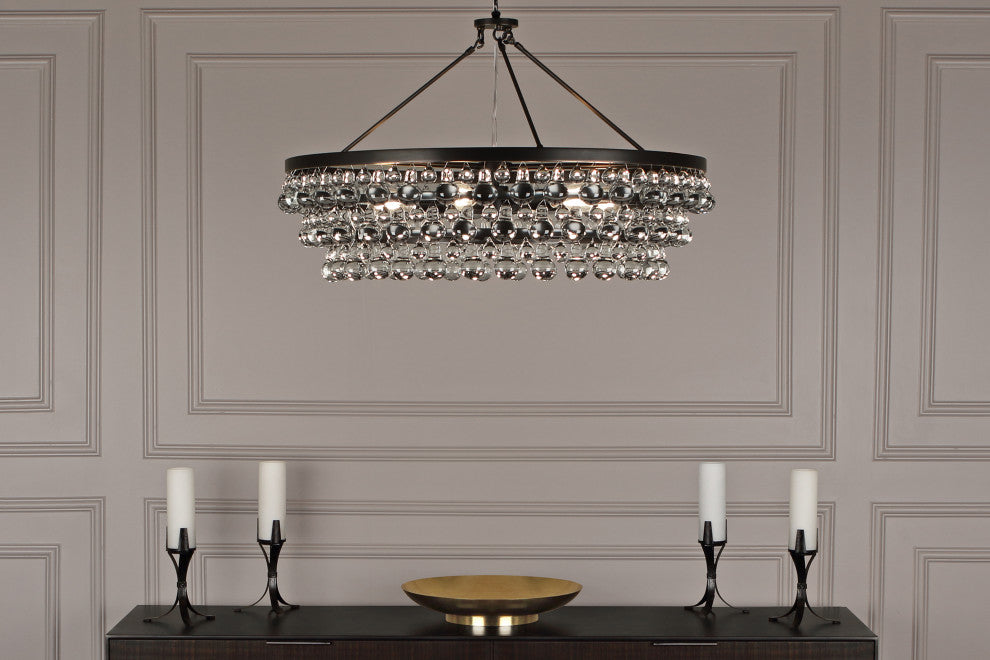 Bling Chandelier, Deep Patina Bronze