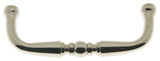 Genuine Solid Brass 3" c/c Colonial Pull, Bright Nickel