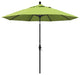 9' Stone Black Collar Tilt Crank Lift Aluminum Umbrella, Sunbrella, Parrot
