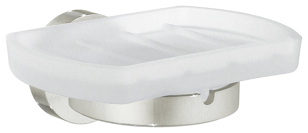 Home Holder With Frosted Glass Soap Dish