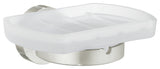 Home Holder With Frosted Glass Soap Dish