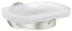 Home Holder With Frosted Glass Soap Dish