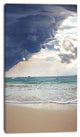 Heavy Clouds over Pacific Ocean, Seascape Canvas Art Print, 16"x32"