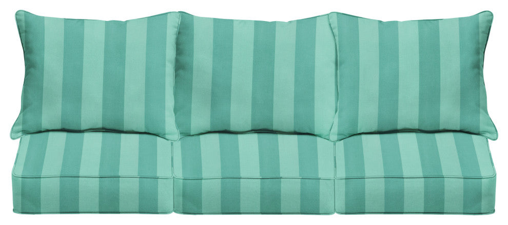 Sorra Home Preview Lagoon Deep Seating Sofa Pillow With Cushion Set, 25"x25"x5"