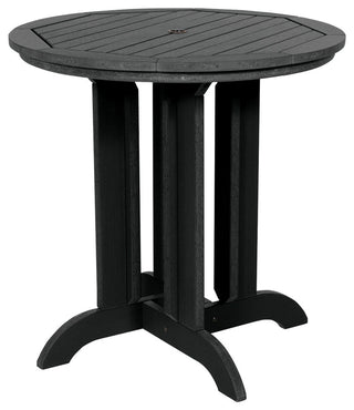 Sequoia 36" Round Counter Bistro Dining Table, Black
