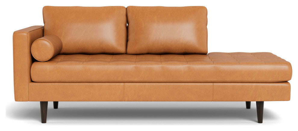 Ladybird Leather Stand Alone Chaise, Left Hand Facing