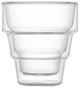 Pila Double Walled Espresso Glass Cups 3 oz, Set of 2