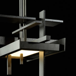 Planar Small LED Pendant - Dark Smoke Finish - Standard Overall Height