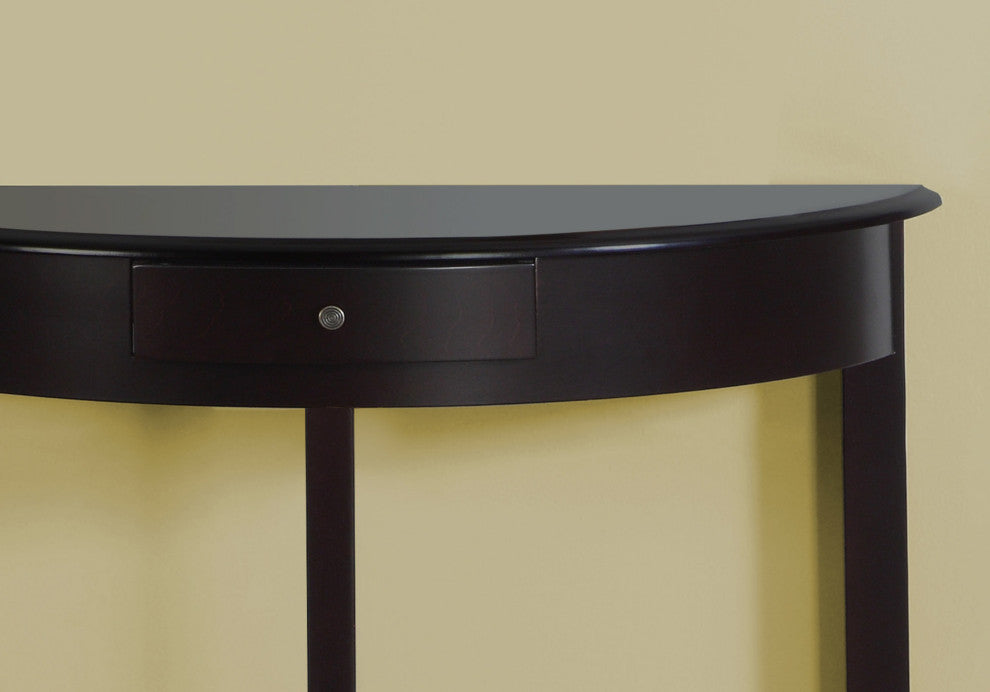 HomeRoots 12" x 30.75" x 32" Cherry Solid Wood Finish Accent Table