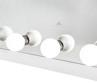 Starlight Wide Hollywood Lighted Vanity Mirror, White