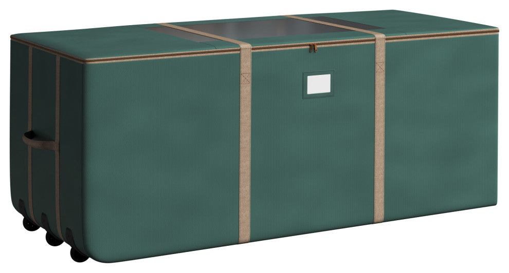 Christmas Tree Storage Tote With Wheels Rolling Holiday Container for 9' Tree