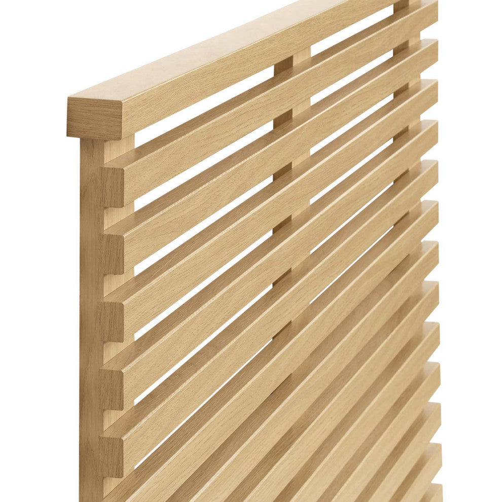 Render Wall Mount Twin Headboard, Oak