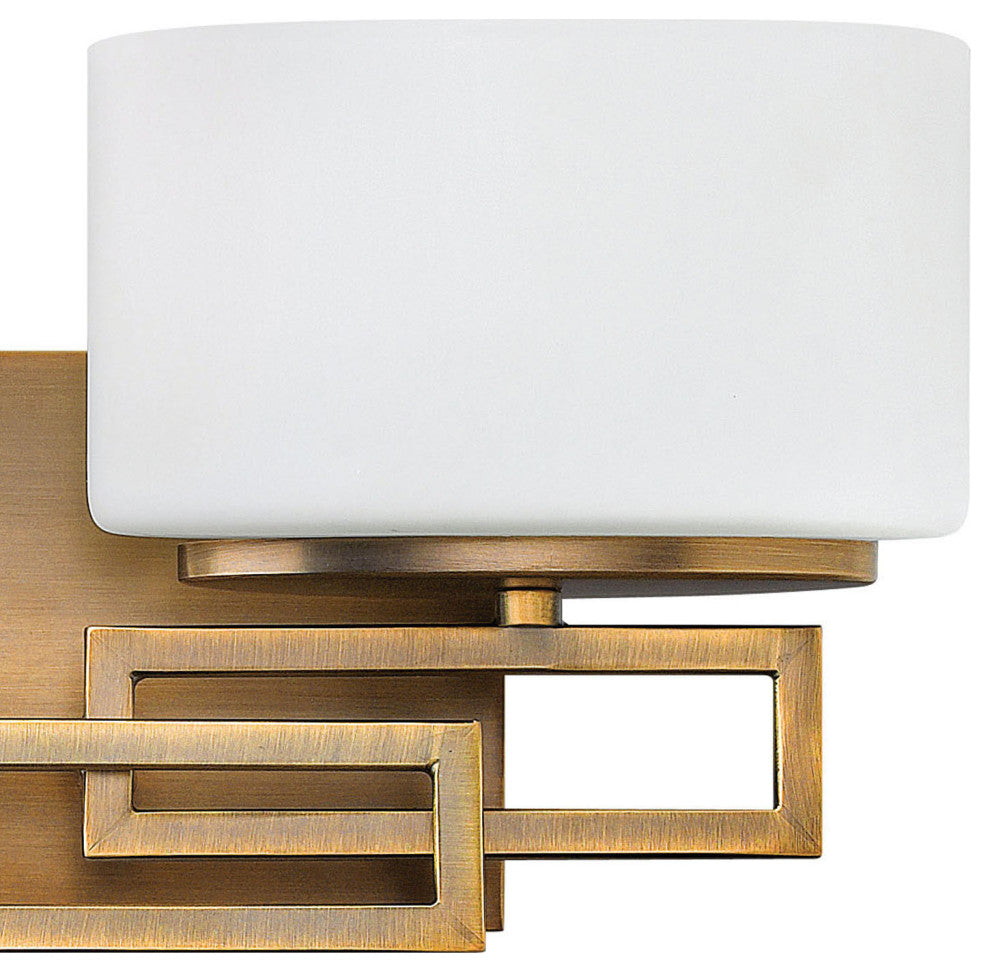 Hinkley Lanza Small Two Light Vanity, Brushed Bronze