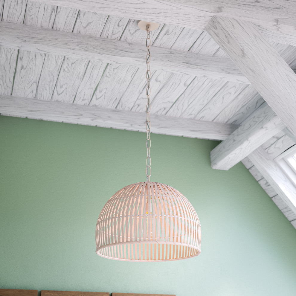 Kenroy MB00399NAT 1-Light Pendant, Moon