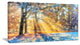Blur Winter with Snow Flakes, Landscape Canvas Art Print, 60"x28"