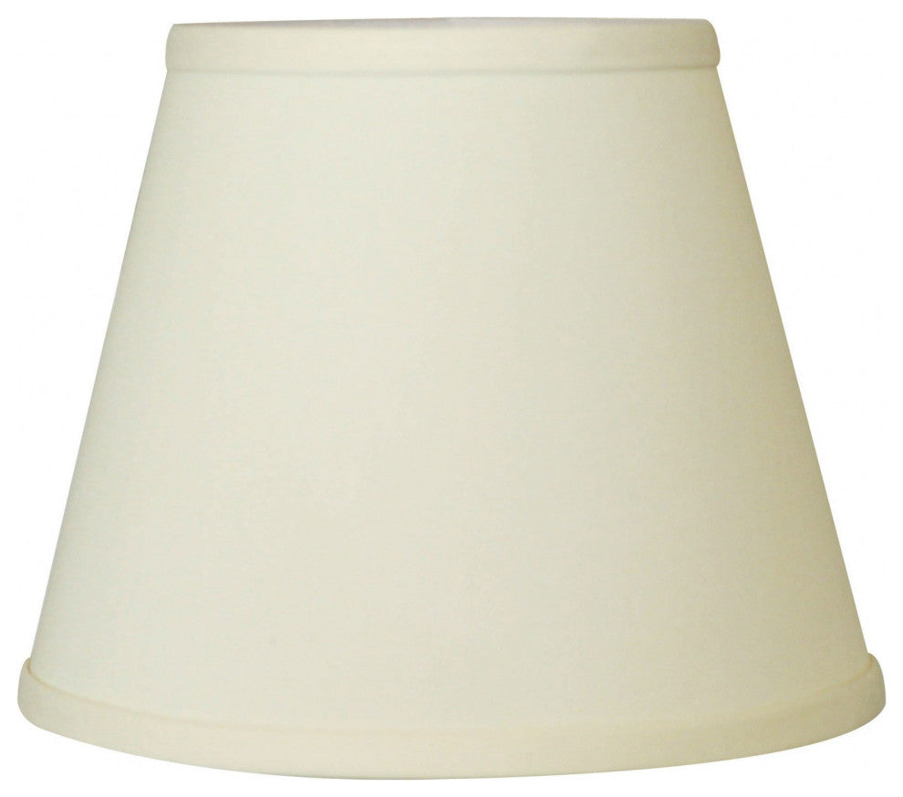 8" Ivory Hardback Empire No Slub Lampshade